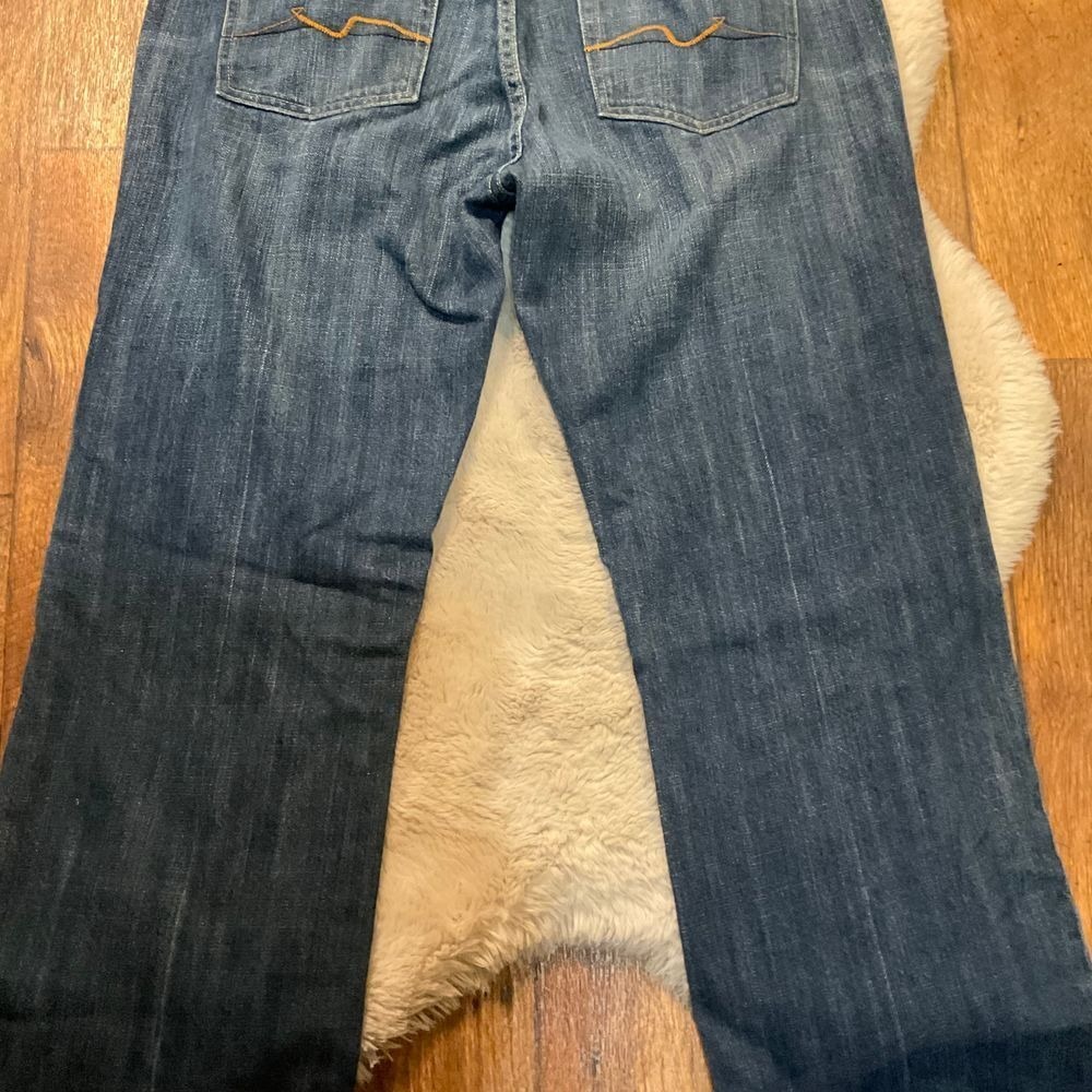 7 For All Mankind Men's Denim Jeans Size 38 Dark Wash 30" Inseam Bootcut T520061 - Picture 10 of 10